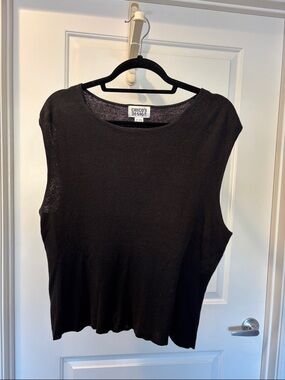 Chico's Black Sleeveless Knit Tank